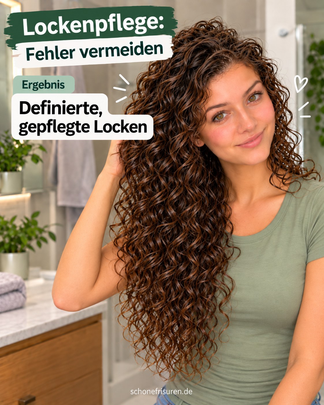 Lockenpflege Fehler vermeiden mit definierten und gepflegten Locken