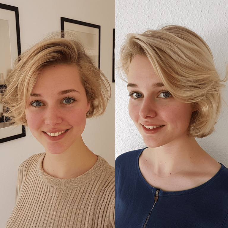 Schne Vorher Nachher Frisur Langes Gesicht Grosse Nase Fotos