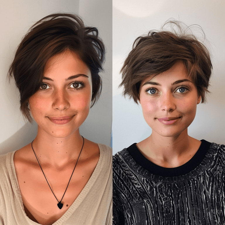 Doppelkinn Frisuren Rundes Gesicht Vorher Nachher