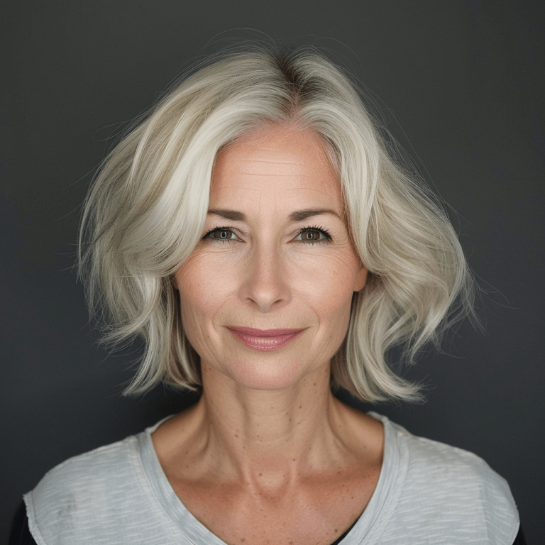 Long Bob Mit Pony Ab 50