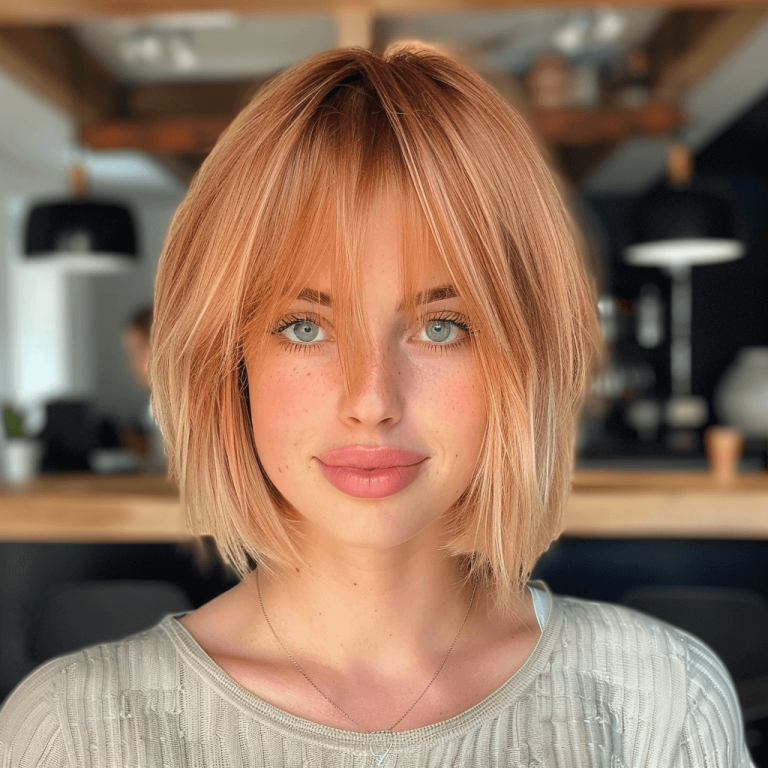 30 Bob mit Pony Frisuren, die Ihr Gesicht perfekt umrahmen