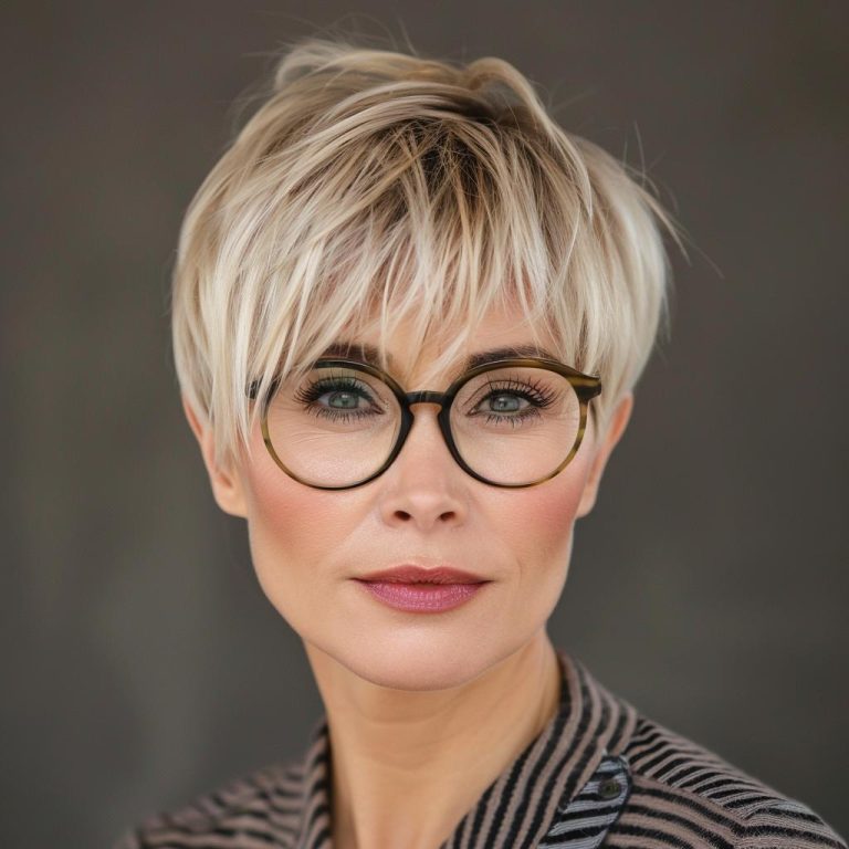 Frisuren Für Frauen Ab 70 Mit Brille 32 Mutige und Stilvolle Frisuren für Frauen ab 60 mit Brille