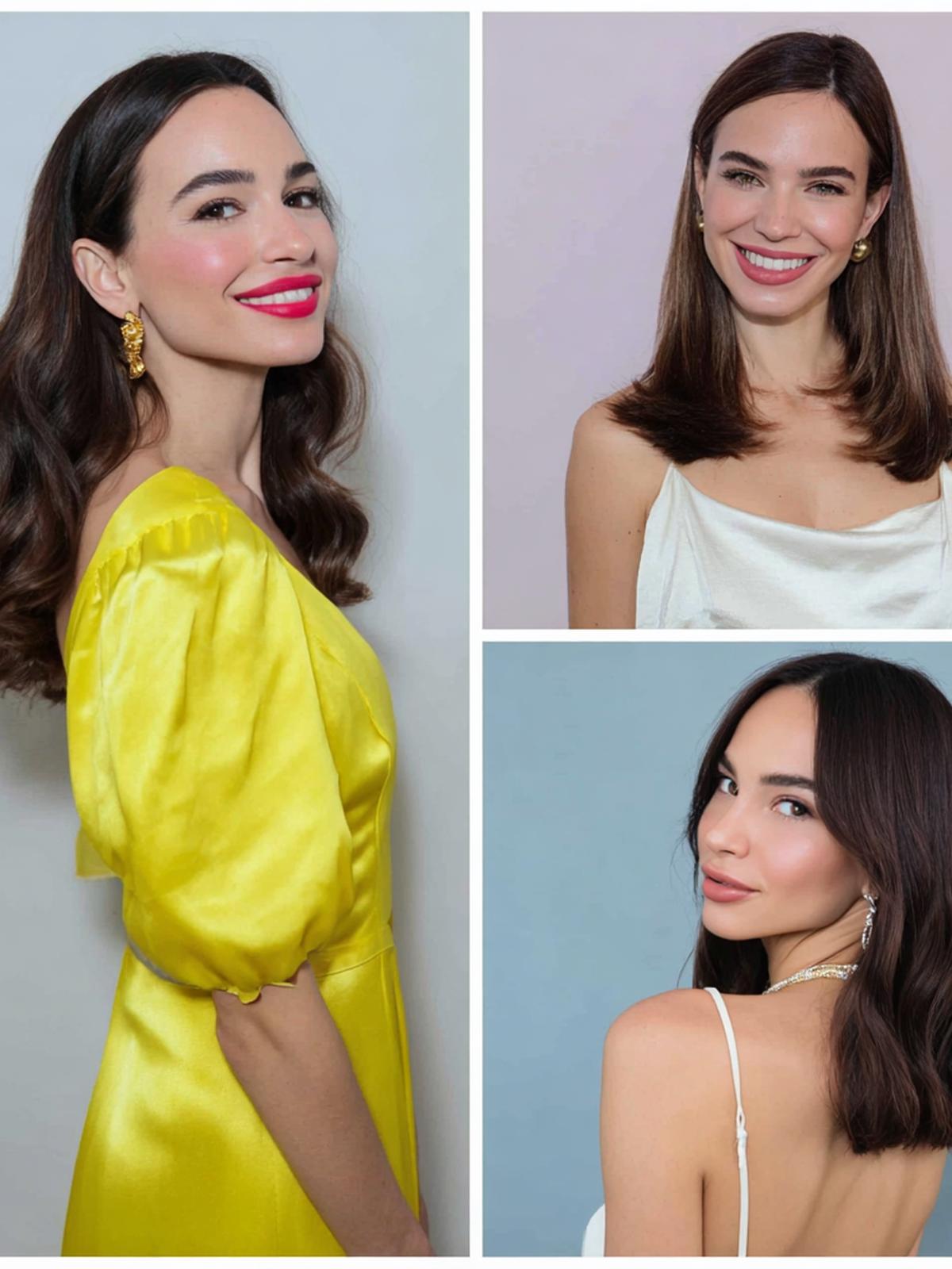 Braune Längen Wellig Und Glatt