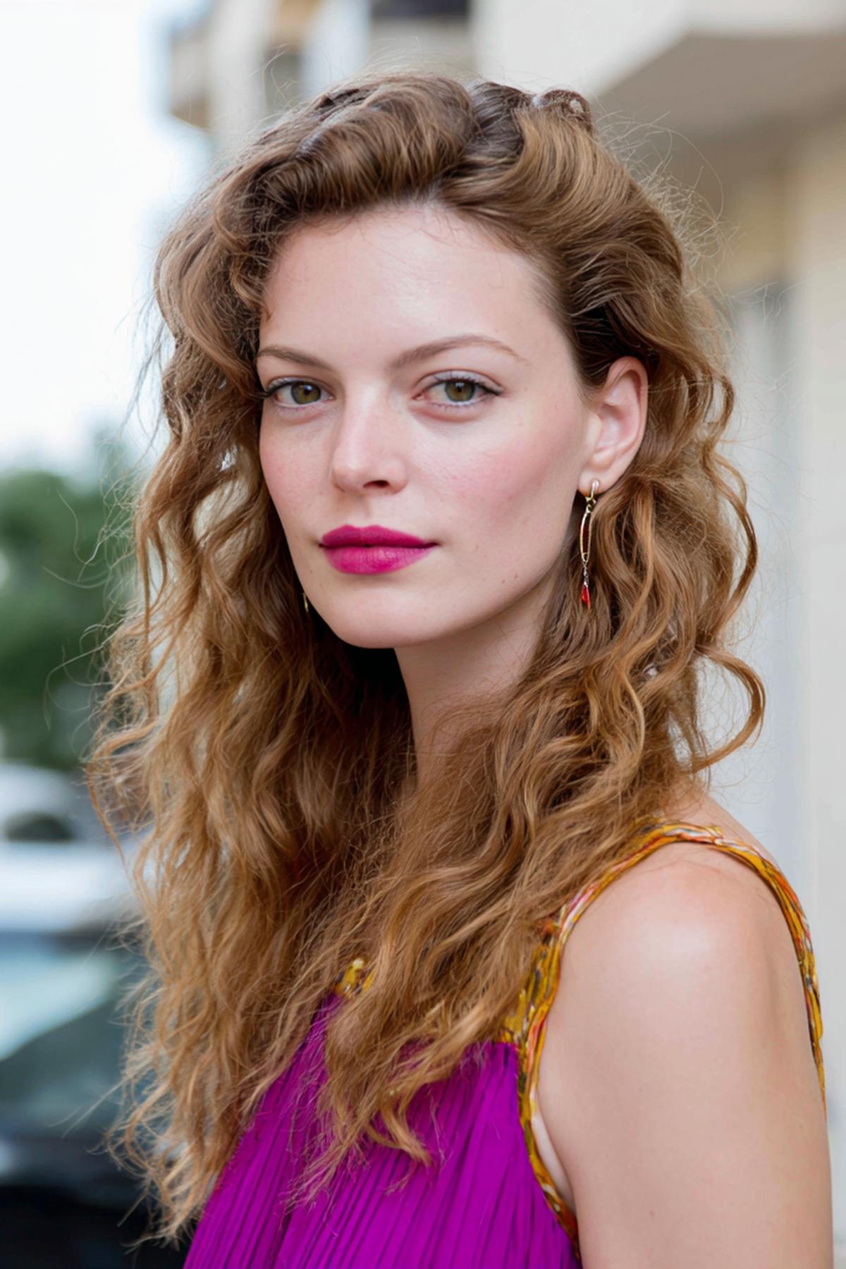 Lange Natürliche Locken Honigblond