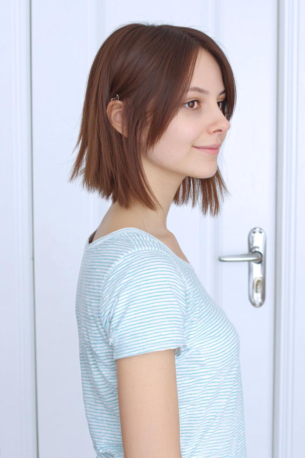 Natürlicher Kurzhaarschnitt