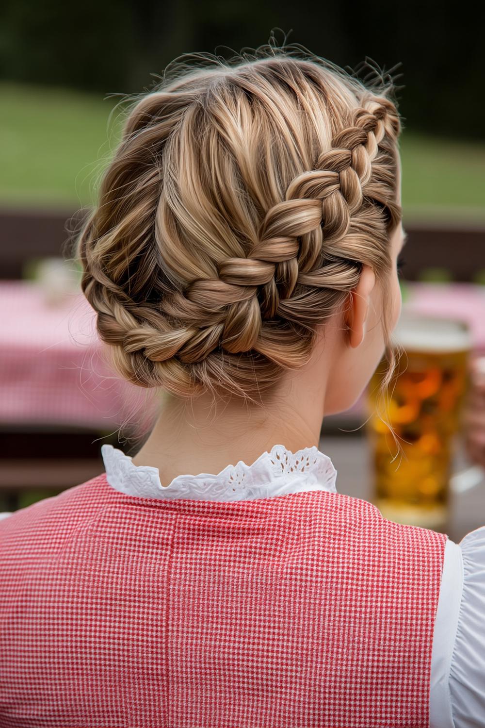 Kronenzopf einfach geflochten