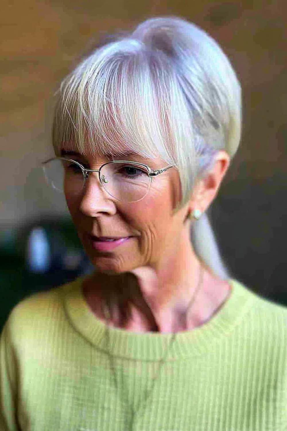 Bob mit geradem Pony