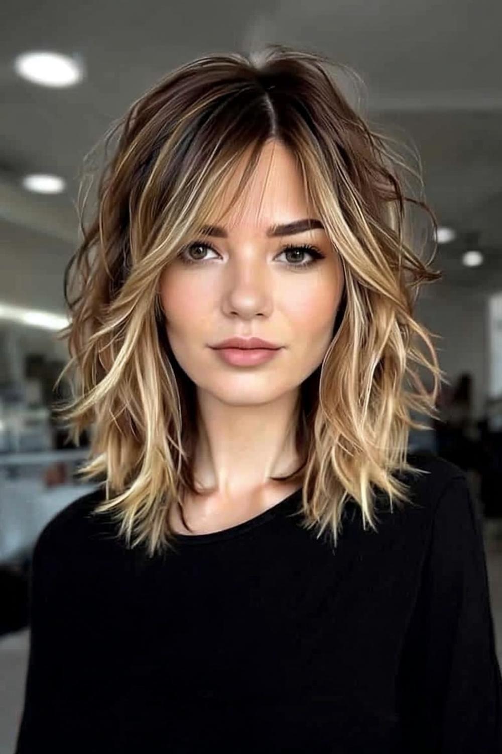 Voluminöser Stufen-Bob