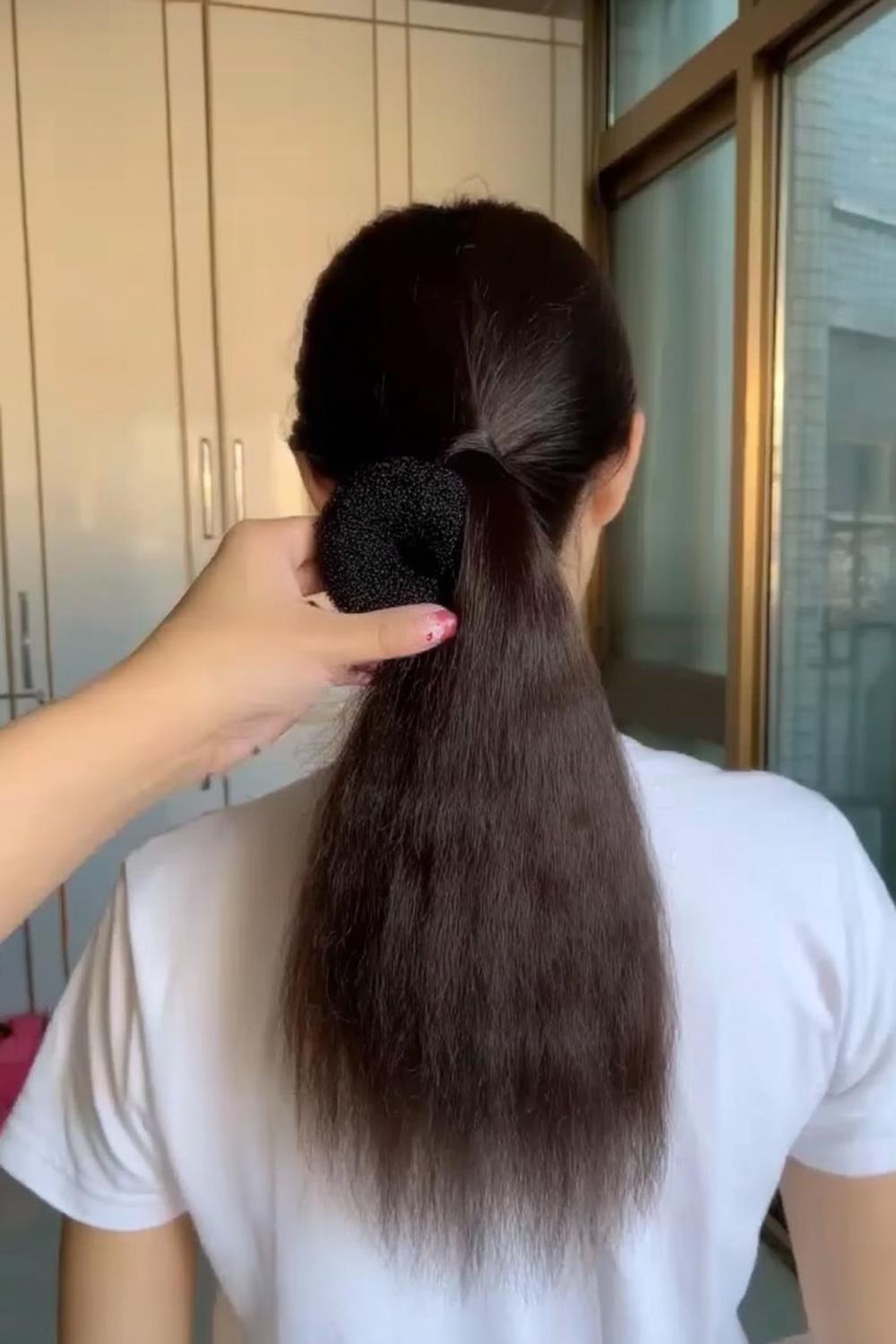 Geflochtener Seitdutt