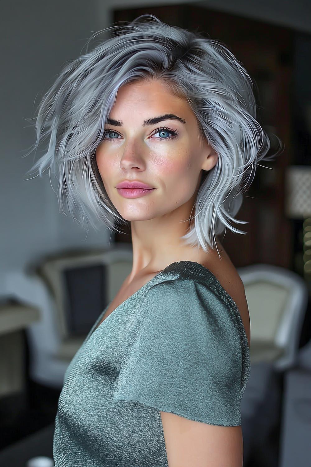 Moderne Stufenfrisur