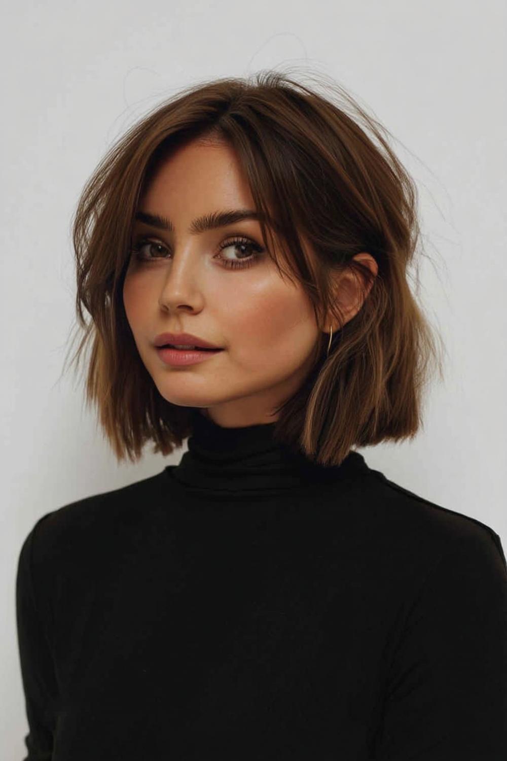 Gewellter Schulter-Bob