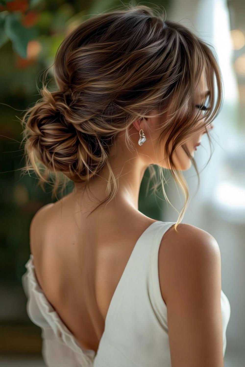 Tiefer Nackendutt mit Highlights