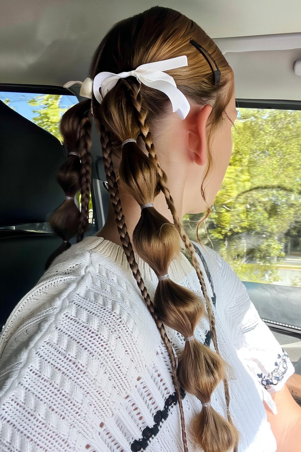 Lockerer Bubble-Pferdeschwanz