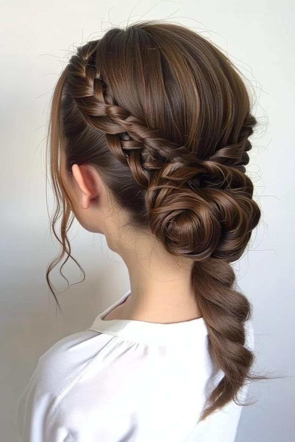 Hoher Lockendutt mit Glamour