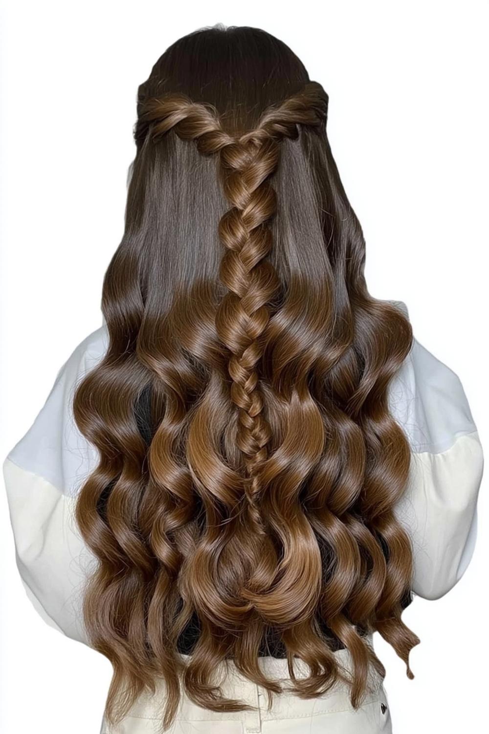 Märchenhafte Flechtfrisur