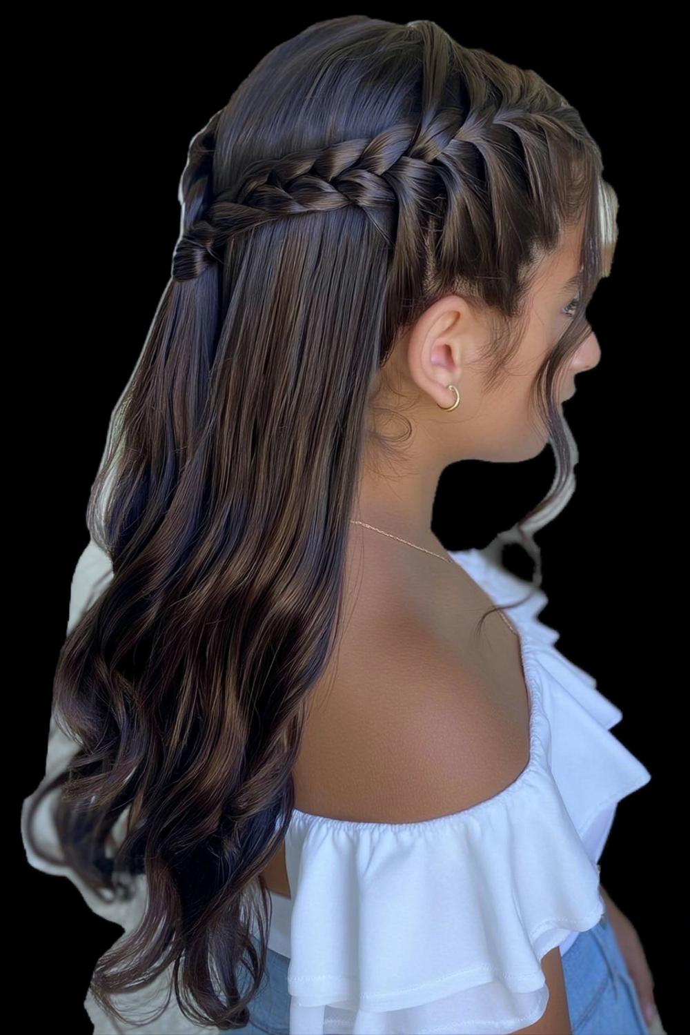 Bob mit Flechtakzent