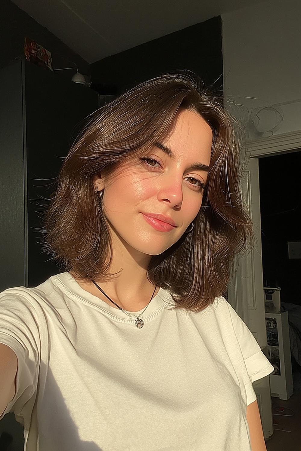 Natürlich fransiger Look