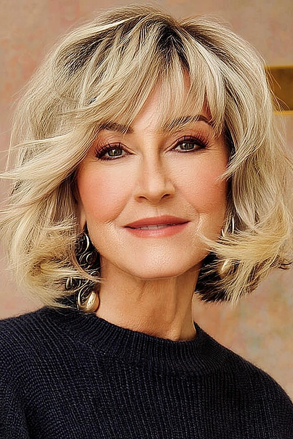 Natürlicher Curly-Bob