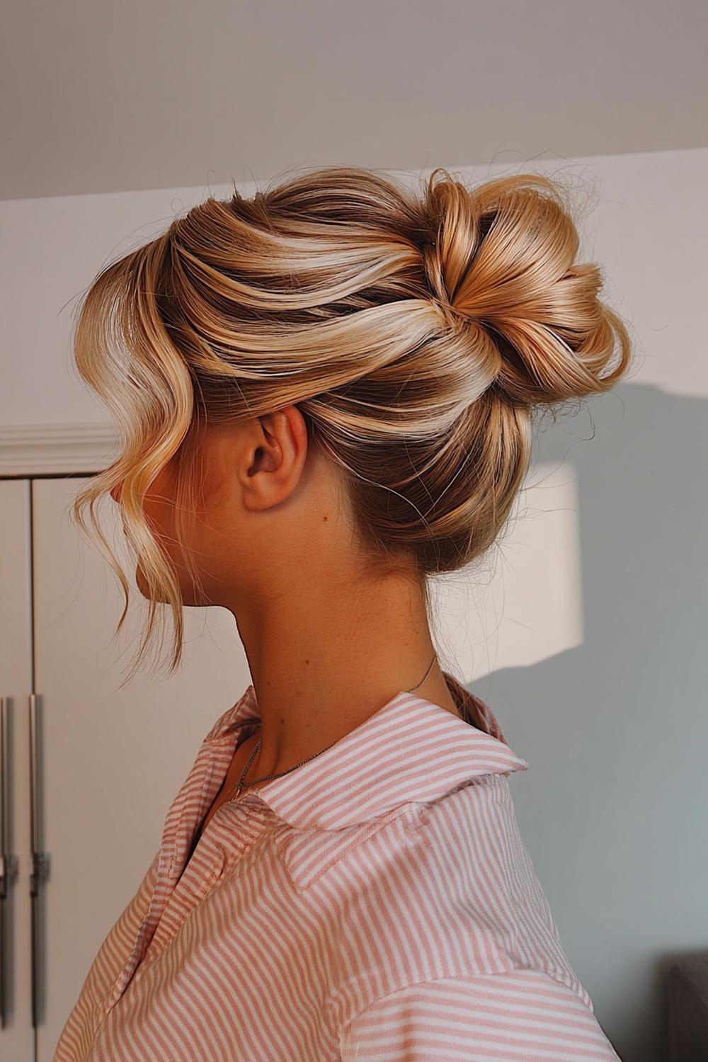 Strukturierter Hochdutt mit Textur