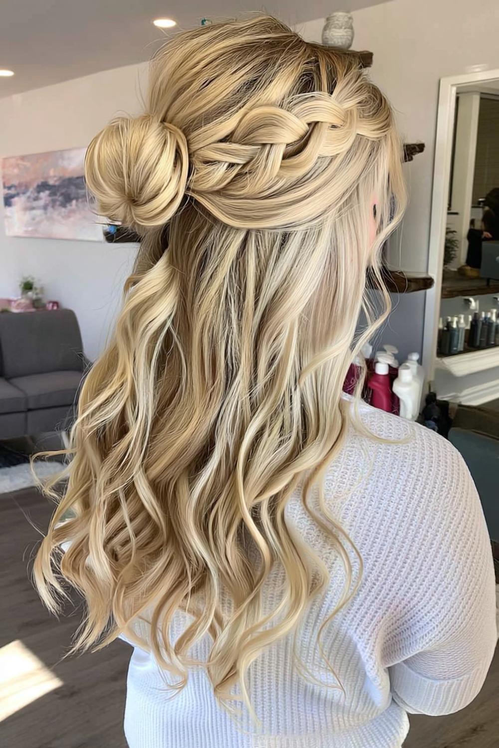 Romantischer Half-Up Dutt