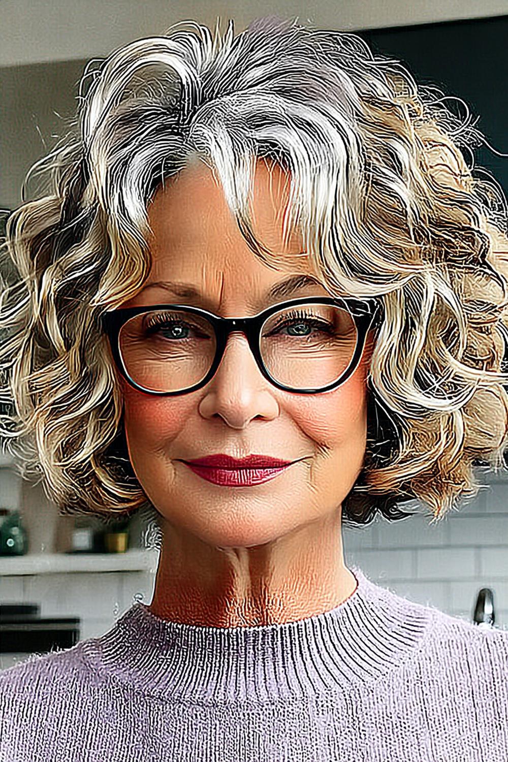 Seitenscheitel mit Pony