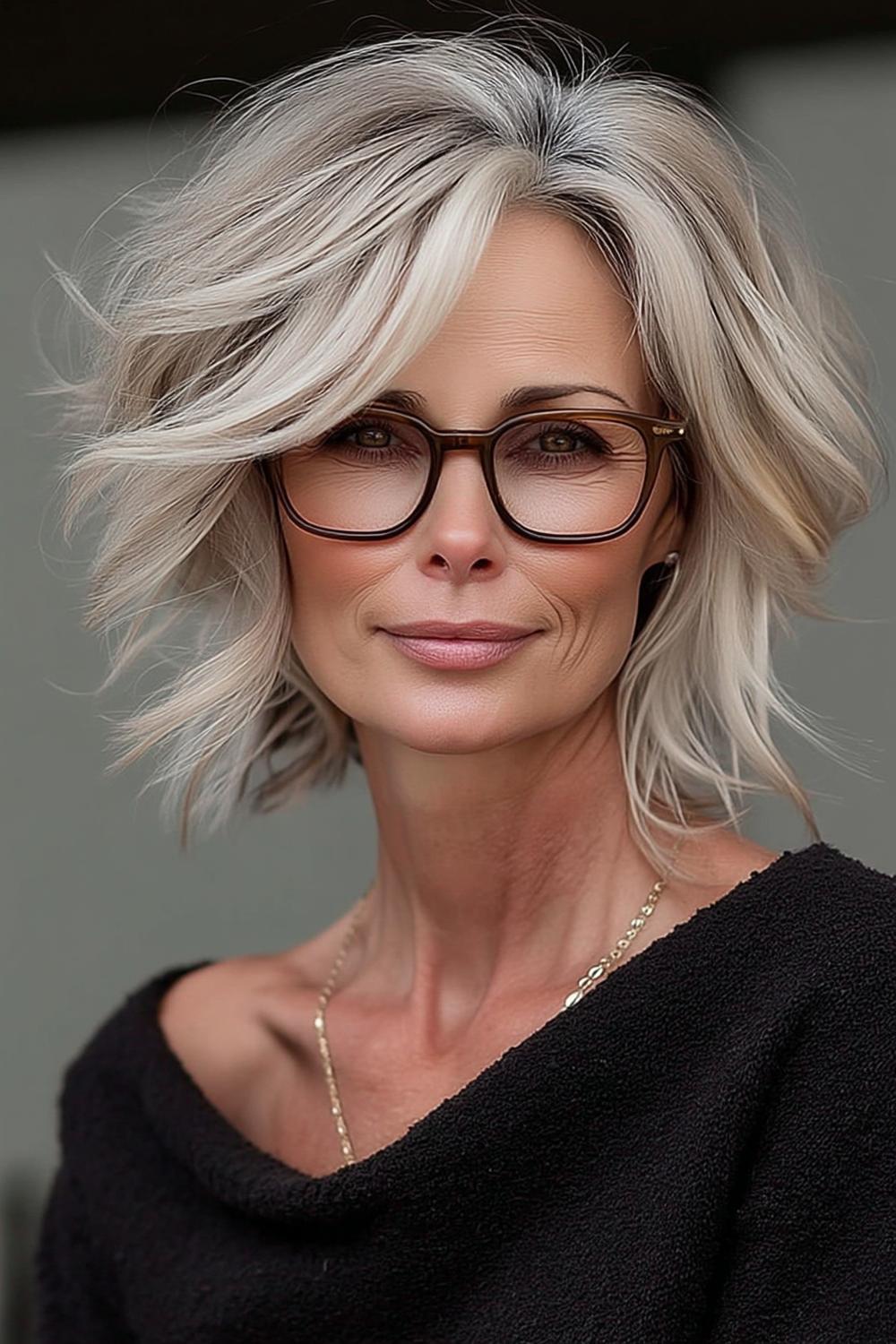 Stufiger Bob mit Highlights