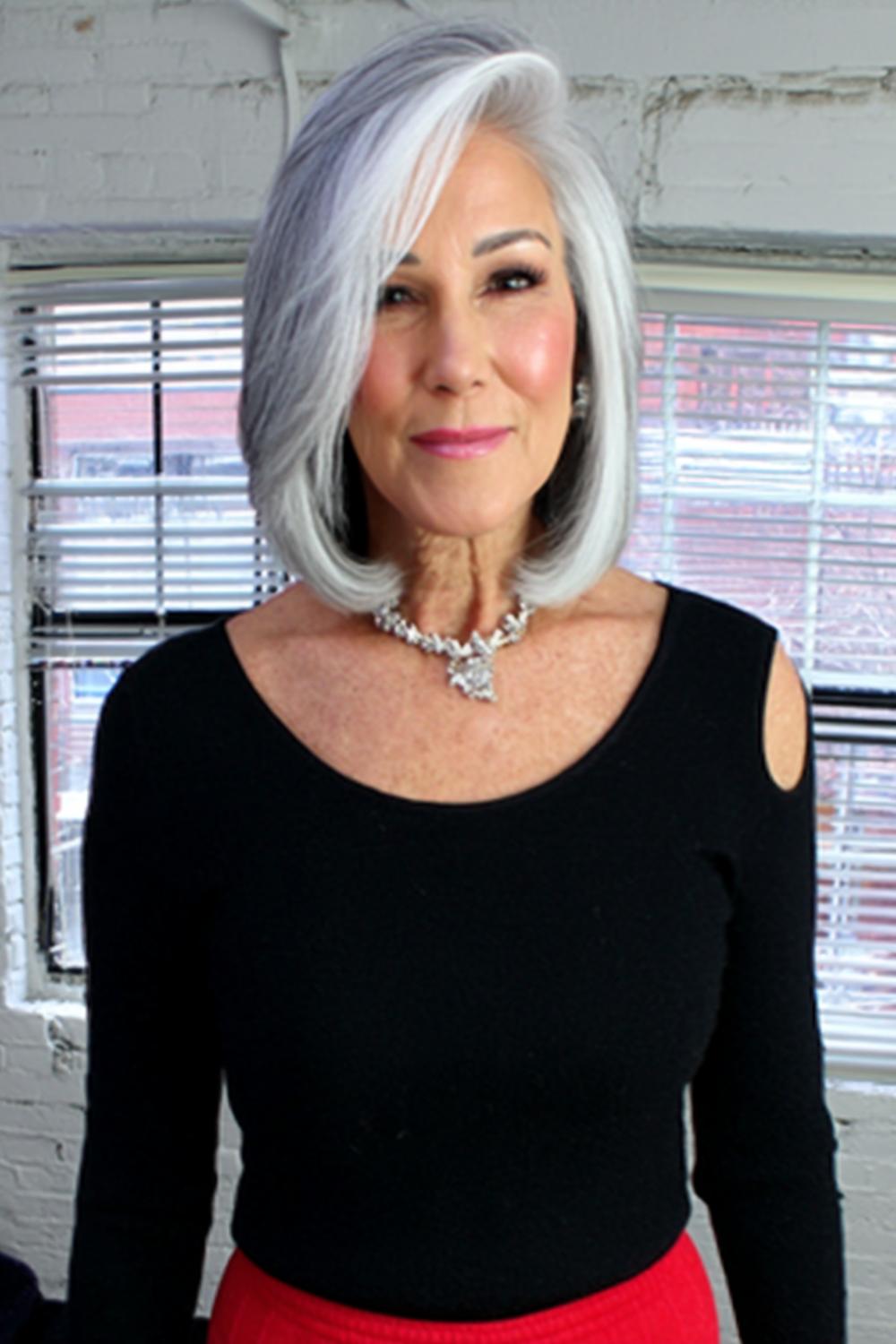 Eleganter Silber-Bob