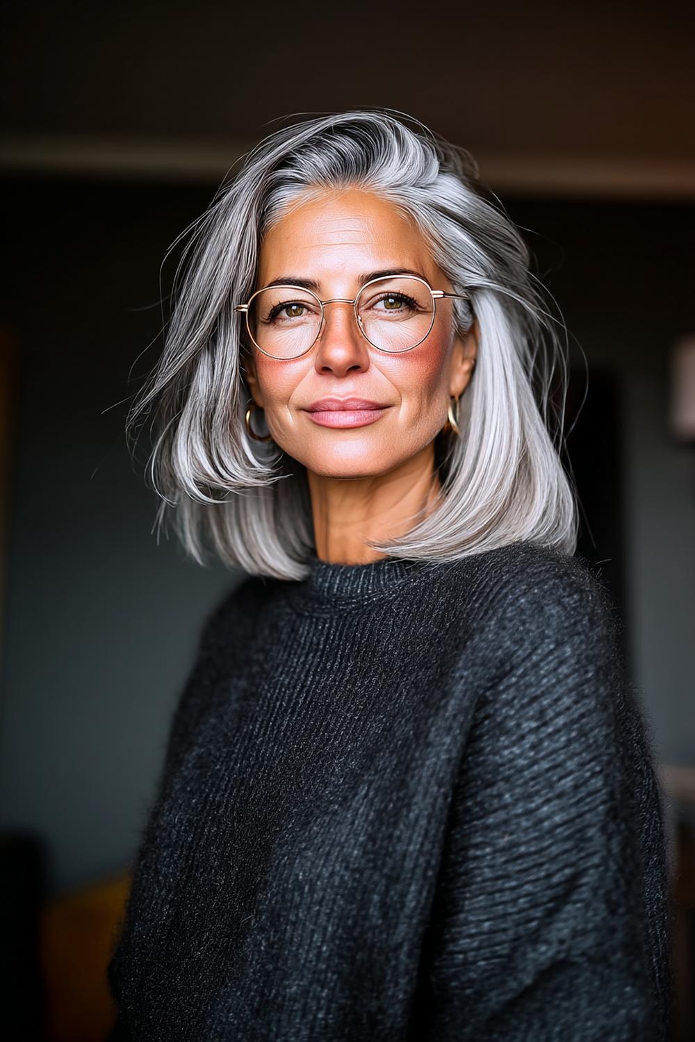 Langer Bob mit Wellen