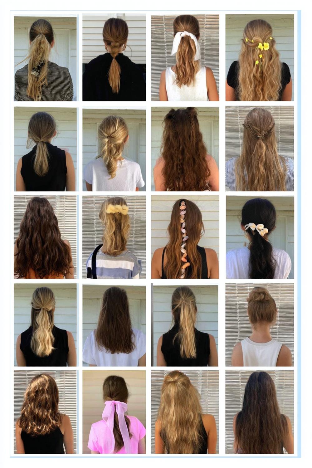 Vielfältige Frisuren-Collage