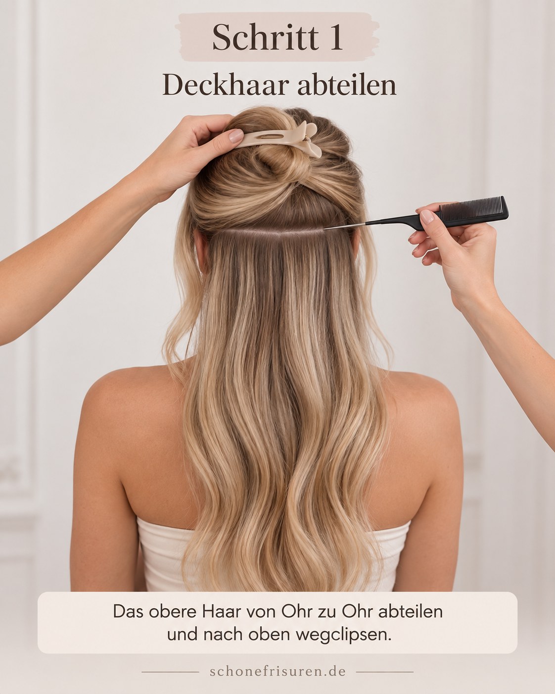 Half Up Half Down Locken Gedreht – Anleitung Für Elegante