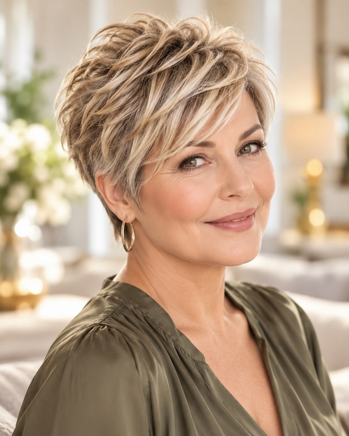 12 Kurzhaarfrisuren Rundes Gesicht Ab 50 – Schnitte