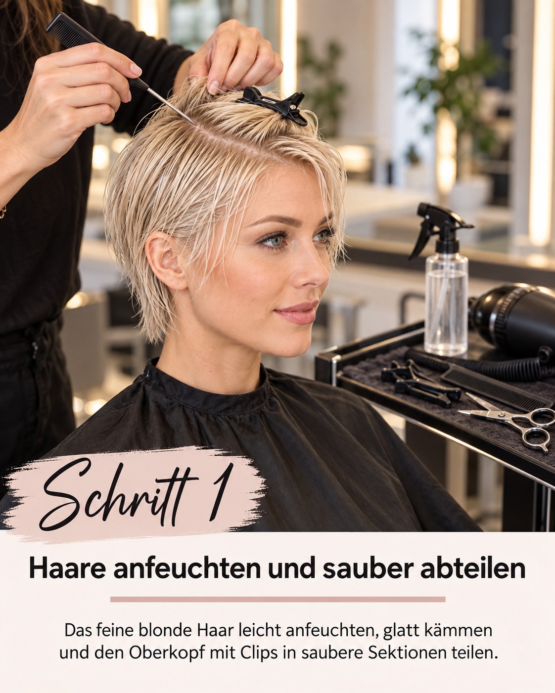 Pixie Cut Für Feines Haar In Blond – Schritt Für Schritt
